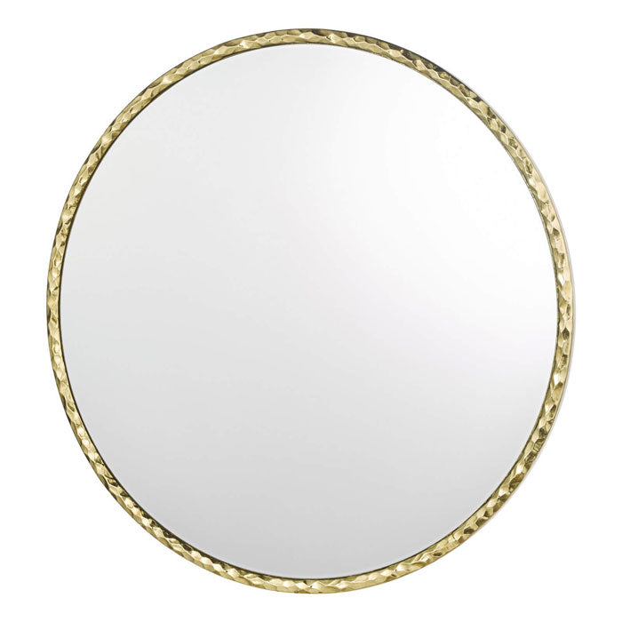 Dar Jinelle Square Mirror Textured Gold Frame 80cm 002JIN80