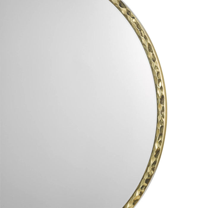 Dar Jinelle Square Mirror Textured Gold Frame 80cm 002JIN80