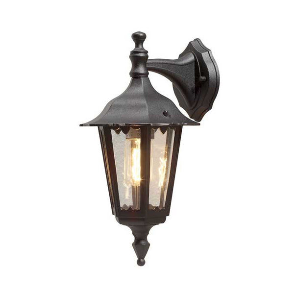Konstsmide 7231-750 Firenze Downward Single Light Small Outdoor Wall Fitting in Black Finish