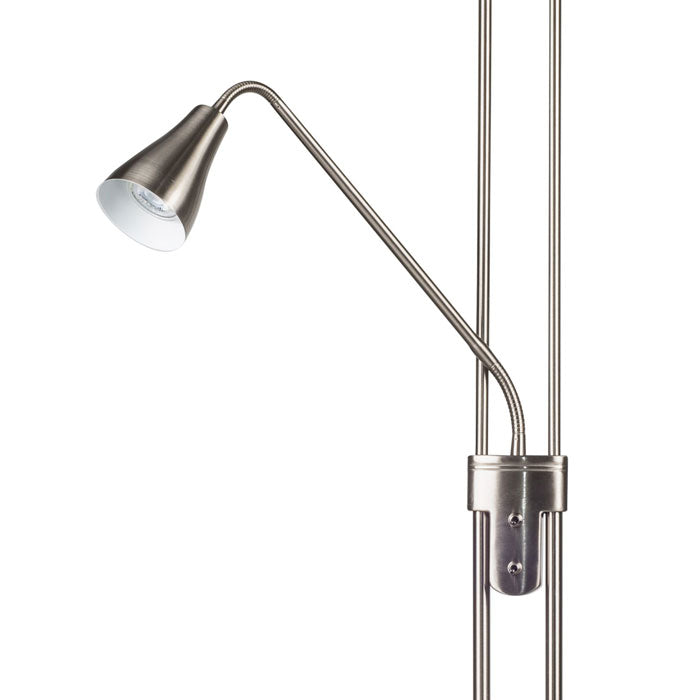 Magnalux Alba Mother and Child Floor Lamp Satin Chrome ALB02SCFL