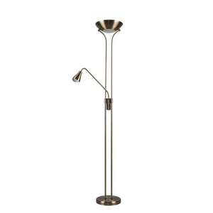 Magnalux Alba Mother and Child Floor Lamp Antique Brass ALB02ABFL