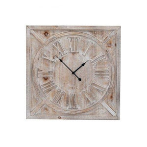 Wooden Square Wall Clock CL3019