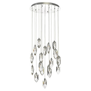 Dar Lighting Crystal 18 Light Cluster Pendant Polished Chrome & Crystal CRY1850