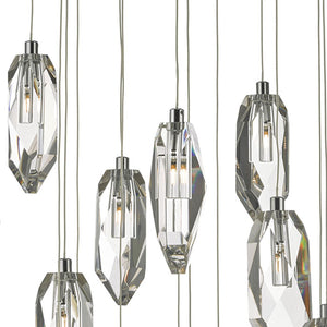 Dar Lighting Crystal 18 Light Cluster Pendant Polished Chrome & Crystal CRY1850