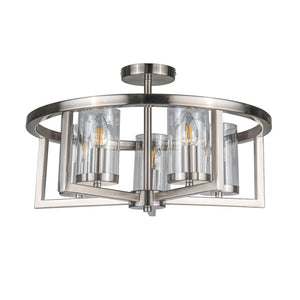 Magnalux Costello 5 Light Semi Flush Satin Chrome COS05SC
