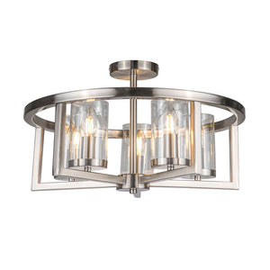 Magnalux Costello 5 Light Semi Flush Satin Chrome COS05SC