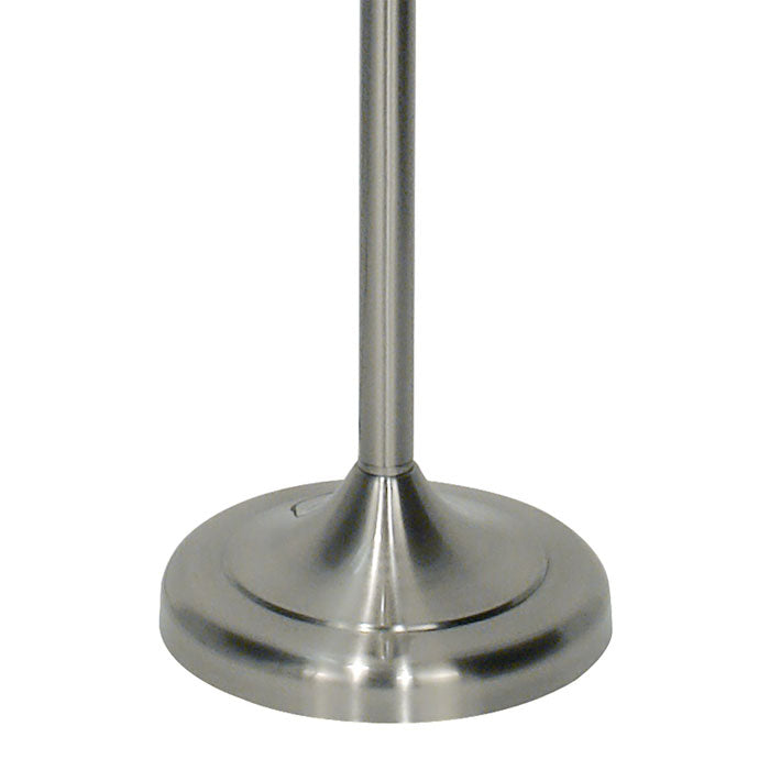 Dar Bybliss Floor Lamp Satin Chrome with Cream Shade – BYB4946