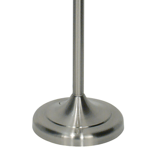 Dar Bybliss Floor Lamp Satin Chrome with Cream Shade – BYB4946