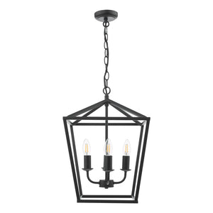 Dar Fionn 4 Light Lantern Matt Black FIO0422