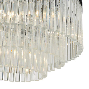 Dar Giovana 5 Light Pendant Glass & Polished Chrome GIO0508