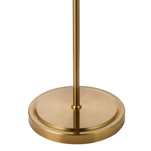 Dar Glynis Floor Lamp Antique Bronze & Ribbed Glass – GLY4963
