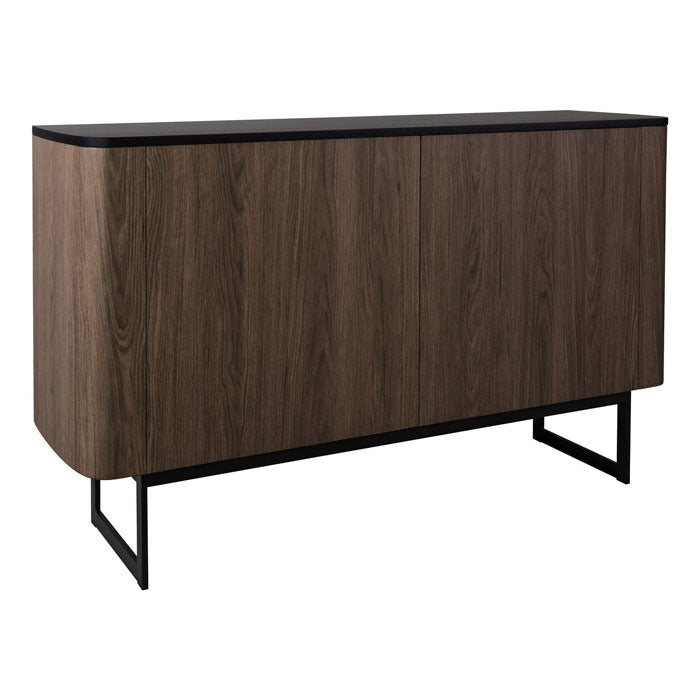 Dar Myron Cabinet Mocha Veneer and Matt Black 001MYR001