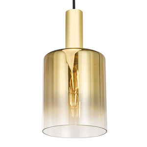 Dar Savannah 3 Light Cluster Pendant Satin Gold & Gold Ombre Glass – SAV8835