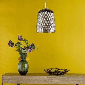 Dar Varius Pendant Matt Black and Smoked Glass VAR0110