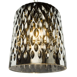 Dar Varius Pendant Matt Black and Smoked Glass VAR0110