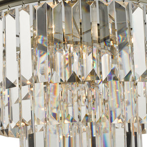 Dar Vyana 4 Light Chandelier Crystal & Antique Brass VYA0475