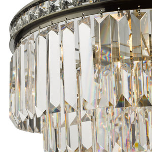 Dar Vyana 4 Light Chandelier Crystal & Antique Brass VYA0475