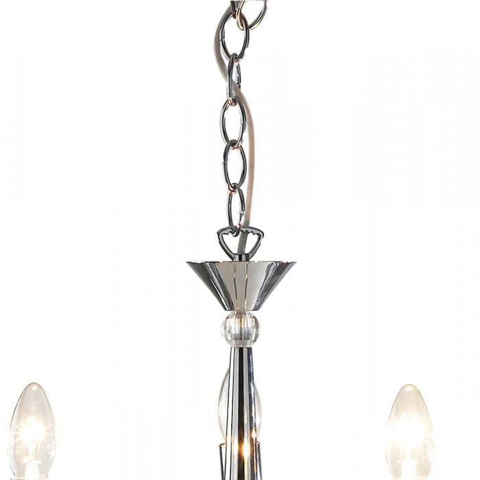 Dar Hyperion Polished Chrome 5 Light Ceiling Light HYP0550