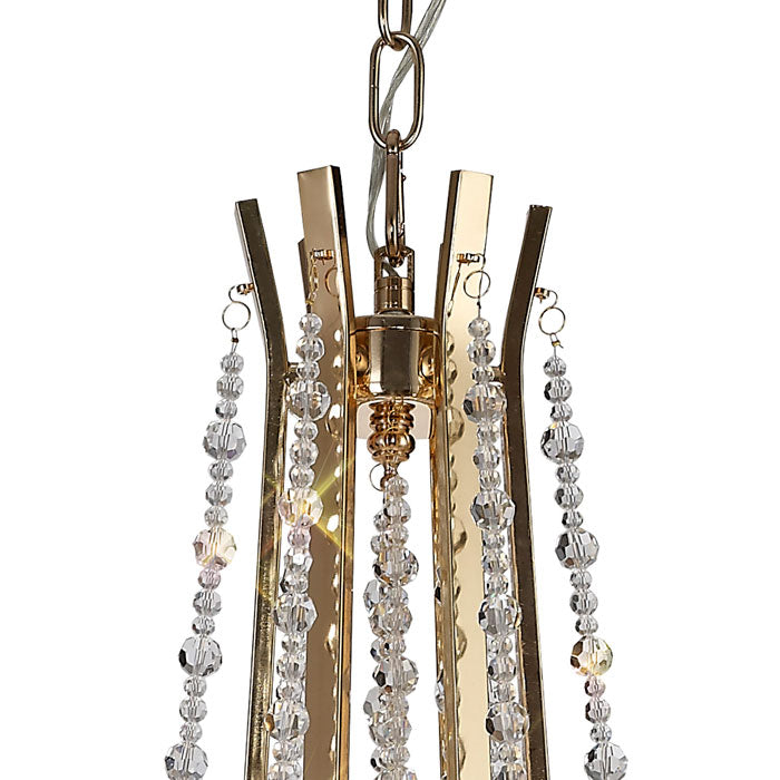 Diyas Armand 6 Light Chandelier in French Gold with Crystal IL31753