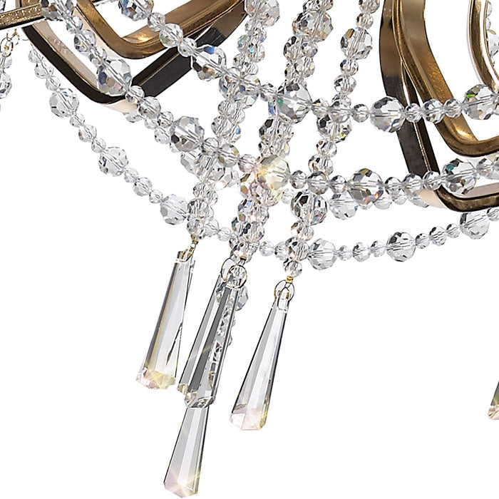 Diyas Armand 6 Light Chandelier in French Gold with Crystal IL31753