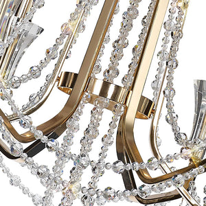 Diyas Armand 6 Light Chandelier in French Gold with Crystal IL31753