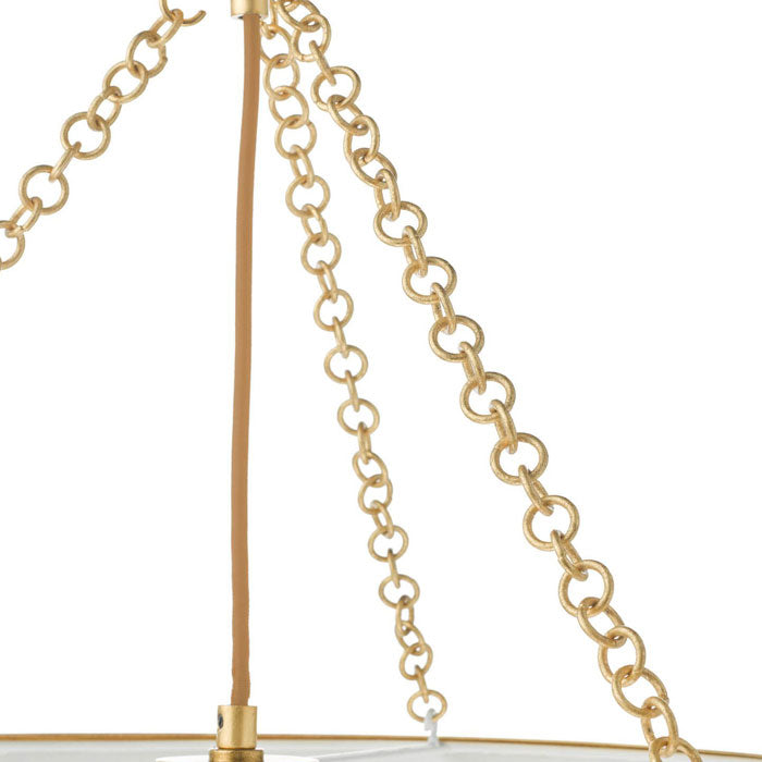 Dar Fenella 5 Light Pendant Gold Leaf FEN0535