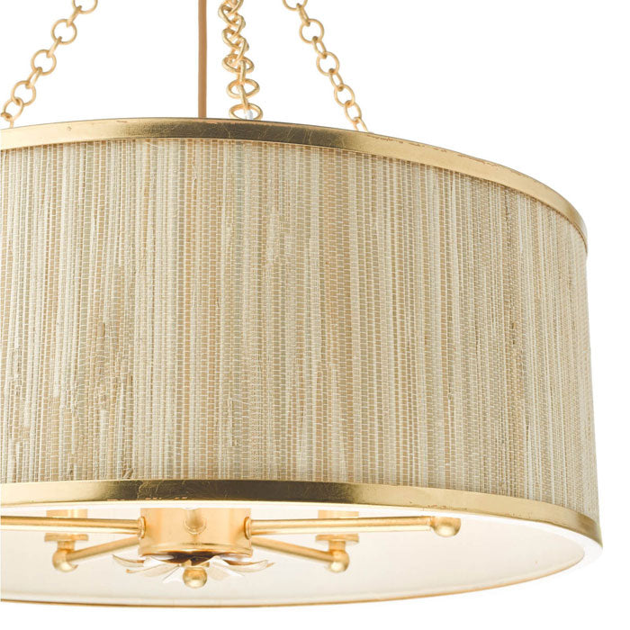 Dar Fenella 5 Light Pendant Gold Leaf FEN0535