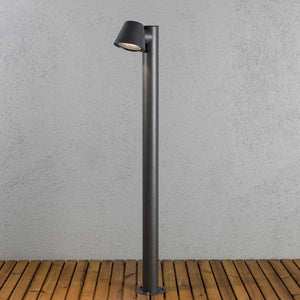 Konstsmide 7524-370 Trieste Single Light Outdoor Post Light in Anthracite Finish
