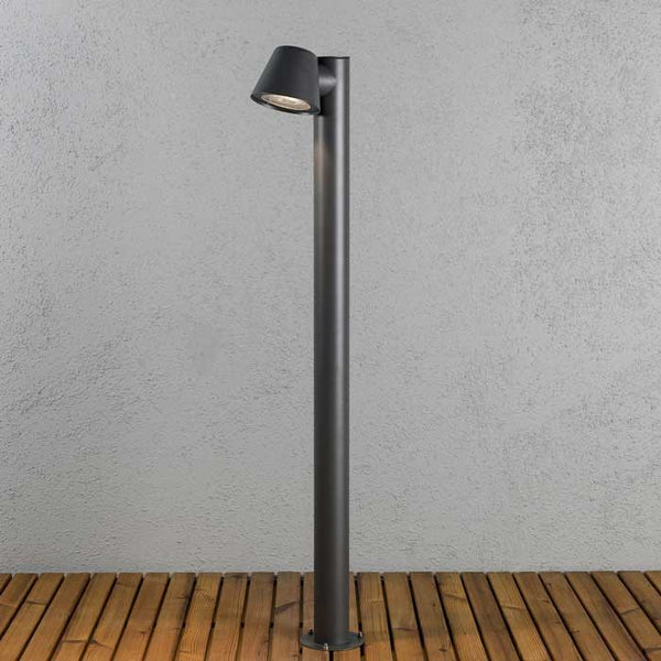 Konstsmide 7524-370 Trieste Single Light Outdoor Post Light in Anthracite Finish