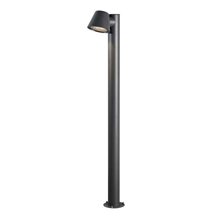 Konstsmide 7524-370 Trieste Single Light Outdoor Post Light in Anthracite Finish