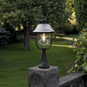 Konstsmide Parma Down Outdoor Wall Light Black & Stainless Steel 7241-000