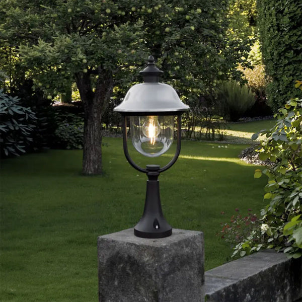 Konstsmide Parma Down Outdoor Wall Light Black & Stainless Steel 7241-000