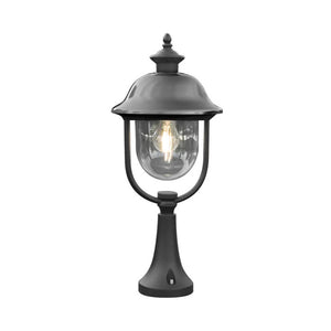 Konstsmide Parma Down Outdoor Wall Light Black & Stainless Steel 7241-000