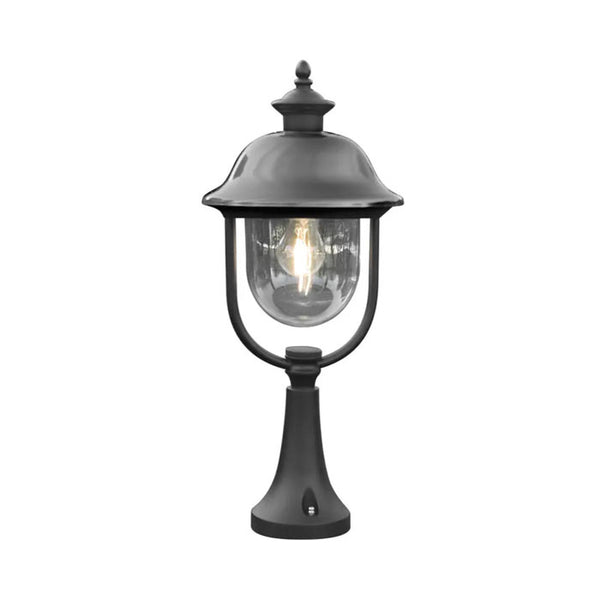Konstsmide Parma Down Outdoor Wall Light Black & Stainless Steel 7241-000