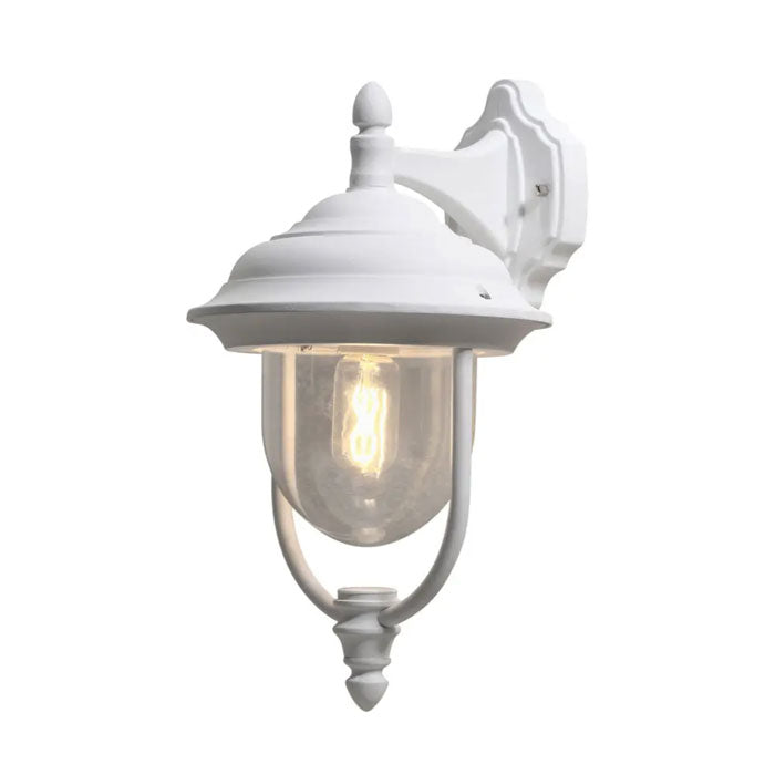 Konstsmide Parma Down Outdoor Wall Light Matt White 7222-250