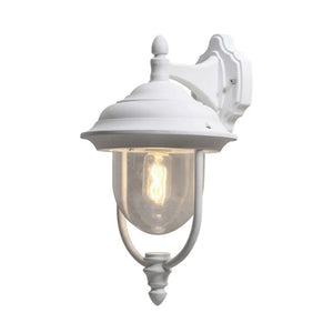 Konstsmide Parma Down Outdoor Wall Light Matt White 7222-250