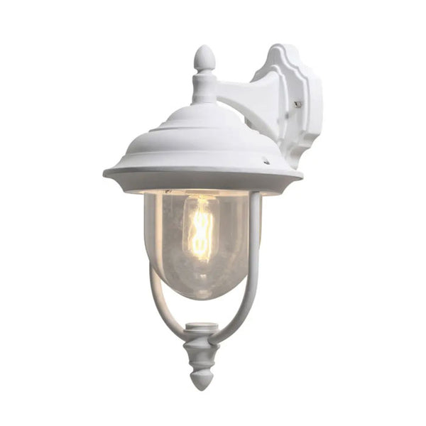 Konstsmide Parma Down Outdoor Wall Light Matt White 7222-250