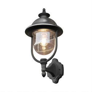 Konstsmide Parma Outdoor Wall Light Black & Stainless Steel 7239-000