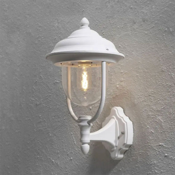 Konstsmide Parma Up Outdoor Wall Light Matt White 7223-250