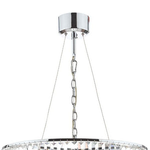 Laura Ashley Vienna 9-Light Chandelier Crystal & Polished Chrome LA3603254-Q