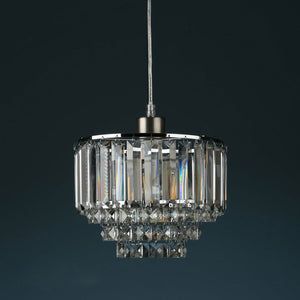 Laura Ashley Vienna Easy Fit Pendant Lampshade in Crystal & Polished Chrome LA3727732-Q