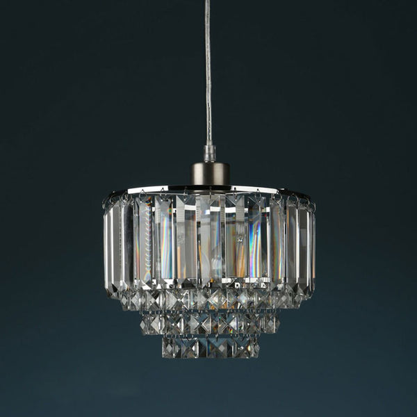 Laura Ashley Vienna Easy Fit Pendant Lampshade in Crystal & Polished Chrome LA3727732-Q