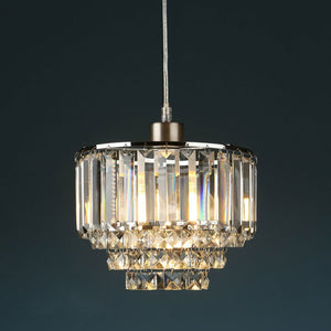 Laura Ashley Vienna Easy Fit Pendant Lampshade in Crystal & Polished Chrome LA3727732-Q