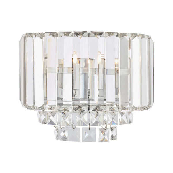 Laura Ashley Vienna Wall Light Polished Chrome Crystal LA3727746-Q