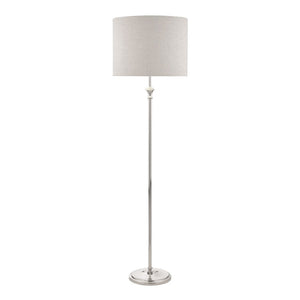 Laura Ashley Highgrove Floor Lamp Polished Nickel with Shade LA3756091-Q
