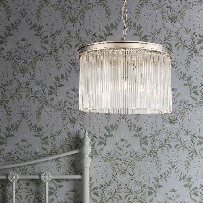 Laura Ashley Manon 3 Light Pendant Champagne Clear Glass LA3756161-Q