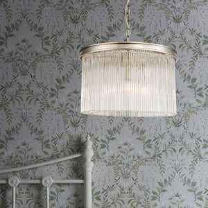 Laura Ashley Manon 3 Light Pendant Champagne Clear Glass LA3756161-Q