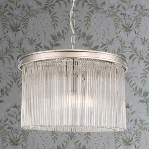 Laura Ashley Manon 3 Light Pendant Champagne Clear Glass LA3756161-Q