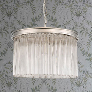 Laura Ashley Manon 3 Light Pendant Champagne Clear Glass LA3756161-Q