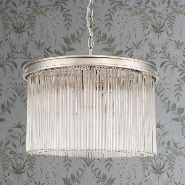 Laura Ashley Manon 3 Light Pendant Champagne Clear Glass LA3756161-Q